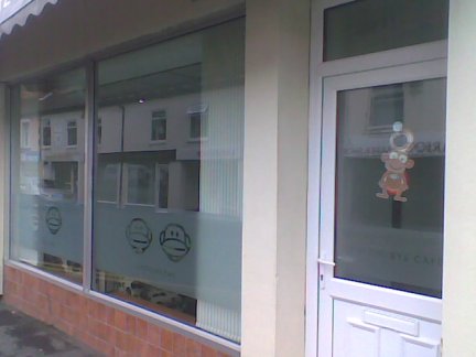 Then an even closer look at the strange sign on the door.