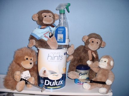 Jimby and friends decorating