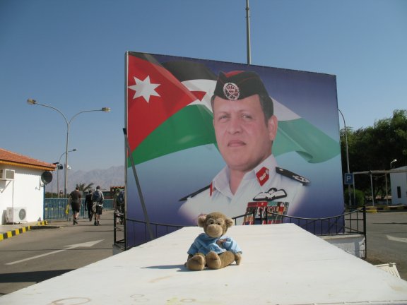 The king couldn't come greet me in person, but he sent his regards.