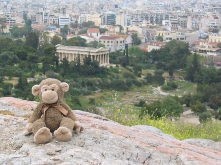 James sightseeing in Greece