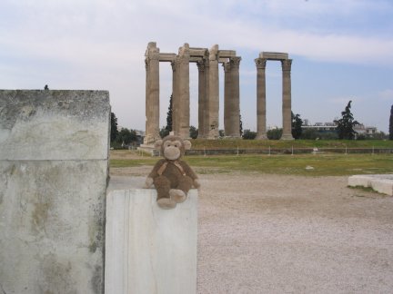James sightseeing in Greece