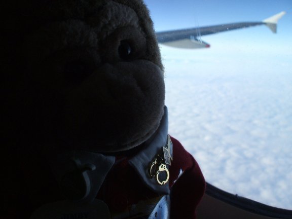 This is me in my aircraft somewhere over Europe. 