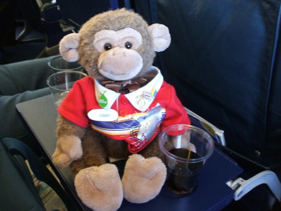 Even a Jimby has to have in flight drinks.