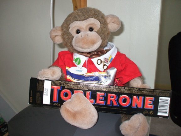 Nearly forgot to show you my present a bar of Toblerone.