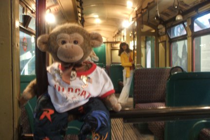 Then it was inside a newer Underground Train
