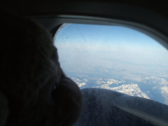 My first look at The Alps and no wonder the window was icy.
