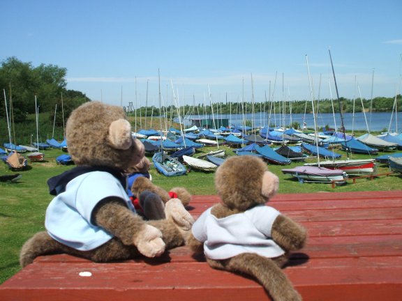 Jimby shows The Twins Swarkestone Sailing Club